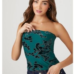 NWT: Regal Velvet + Sparkles Tube Top